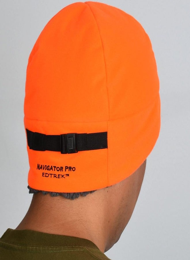 EDTREK Ultra Performance Insulated Beanie Hat for Cold Weather - Waterproof and Windproof Backcountry Winter Hat(Hunter Safety Blaze Orange, Large) - Image 2
